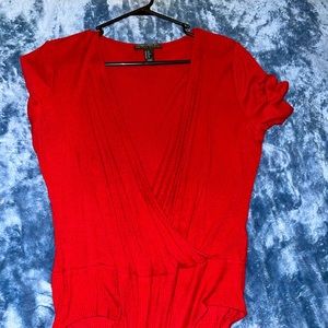 Forever21 red body suit